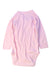 A Pink Long Sleeve Bodysuits from Petit Bateau in size 3-6M for girl. (Back View)