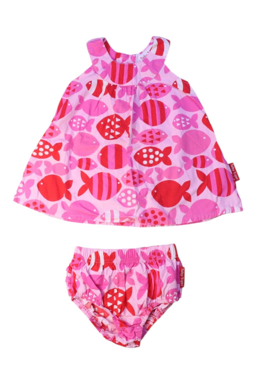 A Pink Dress Sets from Toby Tiger in size 3-6M for girl. (Front View)