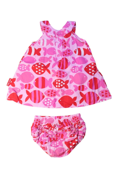 A Pink Dress Sets from Toby Tiger in size 3-6M for girl. (Back View)