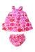 A Pink Dress Sets from Toby Tiger in size 3-6M for girl. (Back View)
