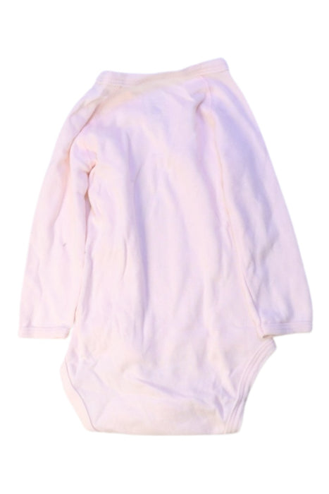 A Ivory Long Sleeve Bodysuits from Petit Bateau in size 3-6M for girl. (Back View)