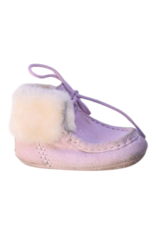 A Pink Booties from UGG in size 6-12M for girl. (Front View)