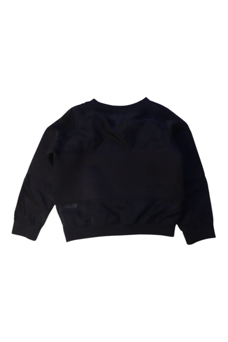 A Black Crewneck Sweatshirts from Karl Lagerfeld in size 6T for girl. (Back View)