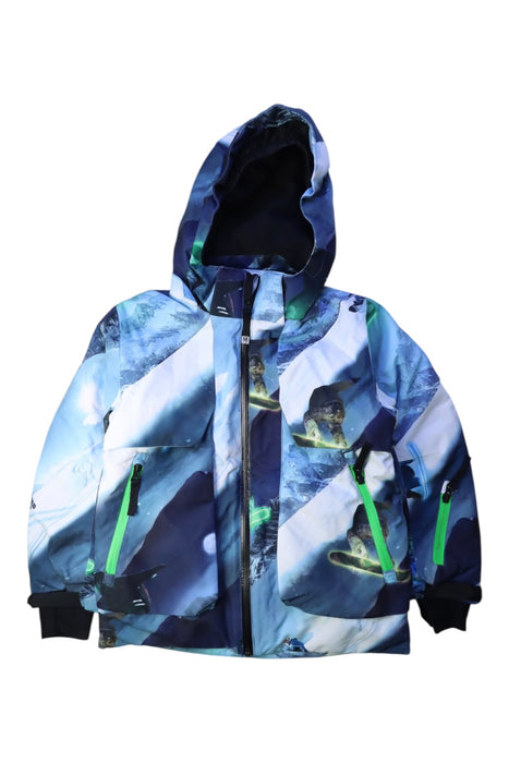 A Blue Ski Jackets from Molo in size 7Y for neutral. (Front View)