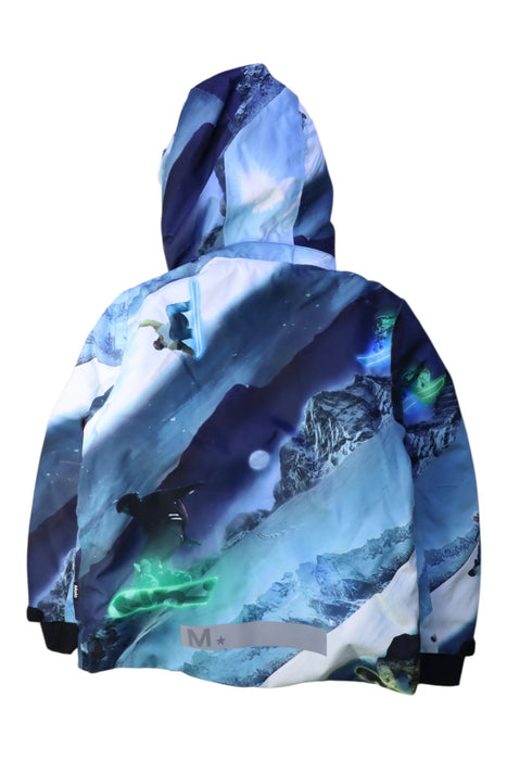 A Blue Ski Jackets from Molo in size 7Y for neutral. (Back View)