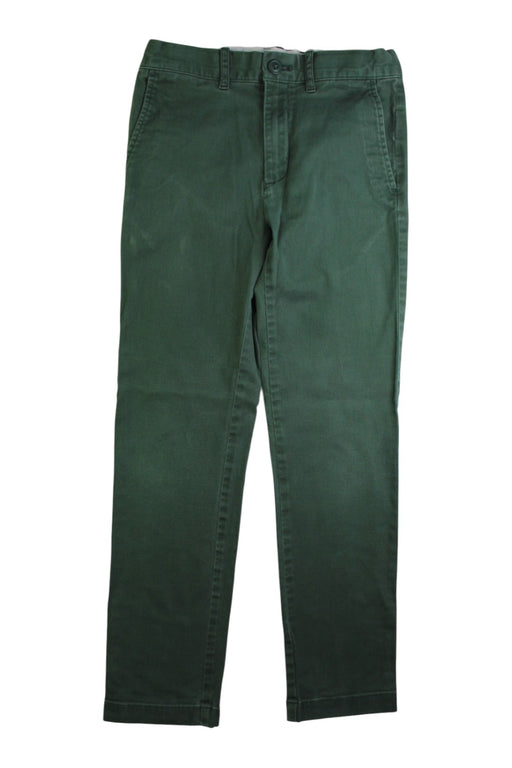 A Green Casual Pants from Crewcuts in size 10Y for boy. (Front View)