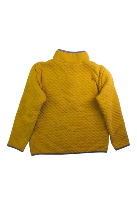 A Yellow Zippered Sweatshirts from Crewcuts in size 10Y for boy. (Back View)