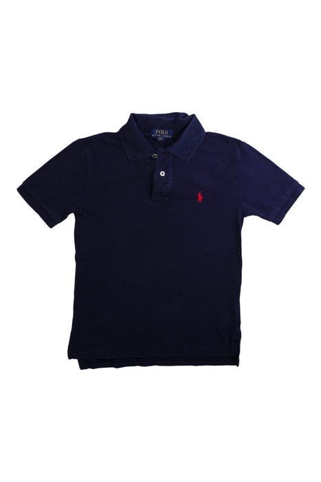 A Navy Short Sleeve Polos from Polo Ralph Lauren in size 8Y for boy. (Front View)