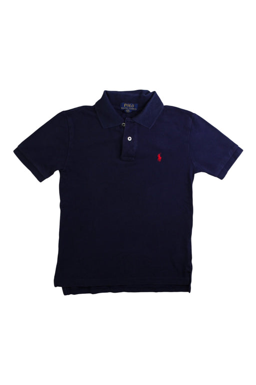 A Navy Short Sleeve Polos from Polo Ralph Lauren in size 8Y for boy. (Front View)