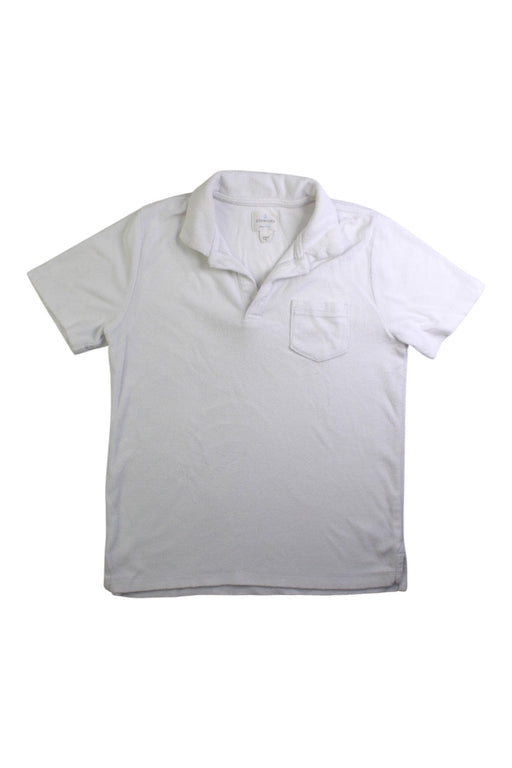 A White Short Sleeve Polos from Crewcuts in size 8Y for boy. (Front View)