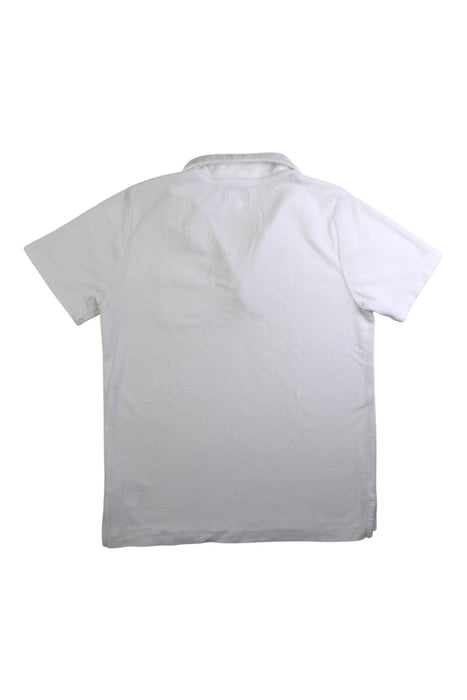 A White Short Sleeve Polos from Crewcuts in size 8Y for boy. (Back View)
