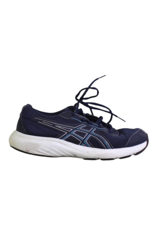 A Navy Sneakers from ASICS in size 12Y for boy. (Front View)
