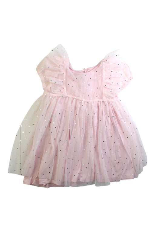 A Pink Short Sleeve Dresses from Stella McCartney in size 6-12M for girl. (Front View)