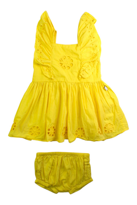 A Yellow Dress Sets from Stella McCartney in size 3T for girl. (Front View)