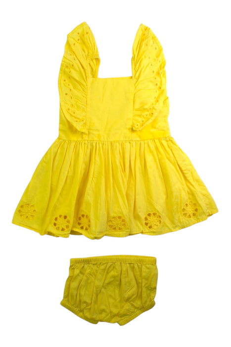 A Yellow Dress Sets from Stella McCartney in size 3T for girl. (Back View)