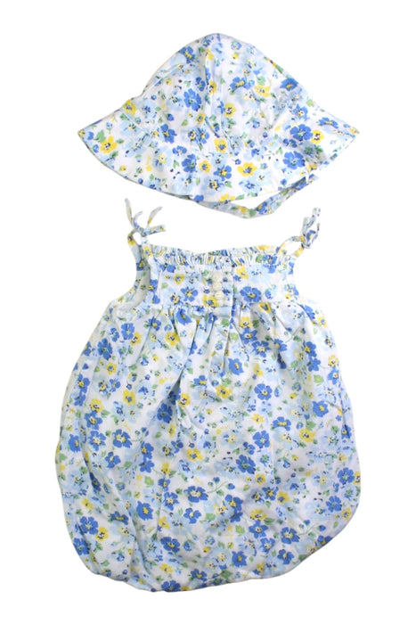 A White Sleeveless Rompers from Ralph Lauren in size 0-3M for girl. (Back View)