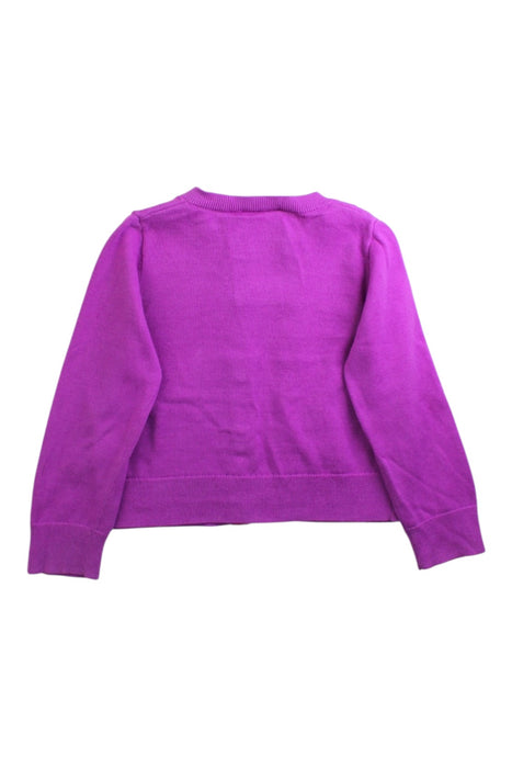 A Purple Cardigans from Jacadi in size 3T for girl. (Back View)