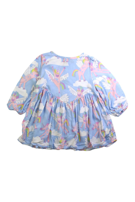 A Blue Long Sleeve Dresses from Stella McCartney in size 12-18M for girl. (Front View)