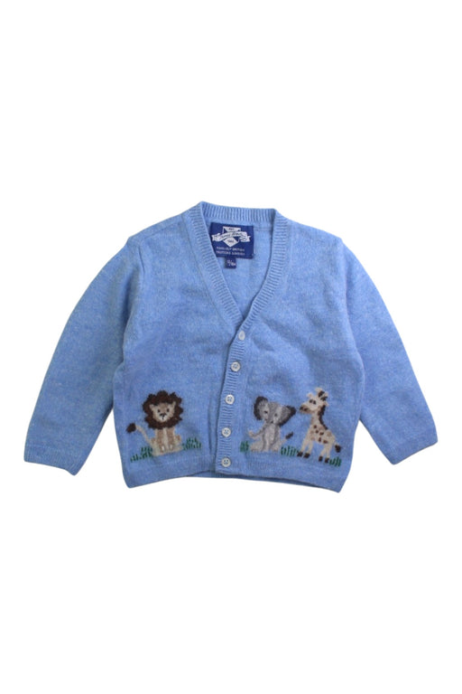 A Blue Cardigans from Thomas Brown in size 12-18M for boy. (Front View)