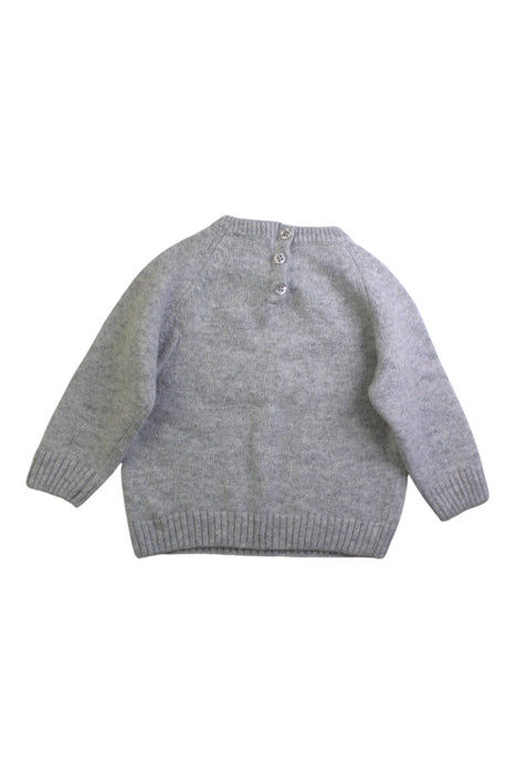 A Grey Knit Sweaters from Thomas Brown in size 12-18M for boy. (Back View)