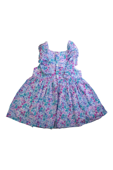 A Pink Sleeveless Dresses from Jacadi in size 2T for girl. (Back View)