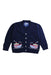 A Navy Cardigans from Thomas Brown in size 12-18M for boy. (Front View)