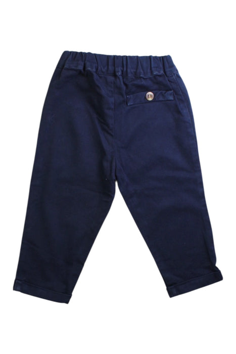 A Navy Casual Pants from Thomas Brown in size 12-18M for boy. (Back View)