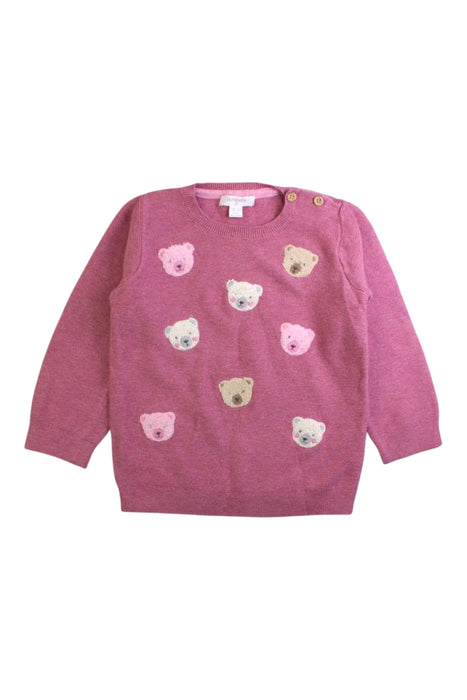 A Pink Knit Sweaters from purebaby in size 18-24M for girl. (Front View)