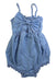 A Blue Sleeveless Rompers from Country Road in size 18-24M for girl. (Front View)