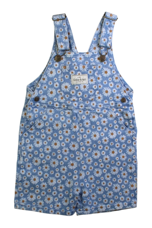 A Blue Overall Shorts from Goldie + Ace in size 12-18M for girl. (Front View)