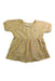 A Yellow Short Sleeve Dresses from purebaby in size 6-12M for girl. (Front View)