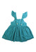 A Teal Sleeveless Dresses from purebaby in size 18-24M for girl. (Back View)
