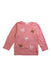 A Pink Long Sleeve Tops from purebaby in size 18-24M for girl. (Front View)