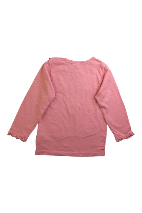 A Pink Long Sleeve Tops from purebaby in size 18-24M for girl. (Back View)