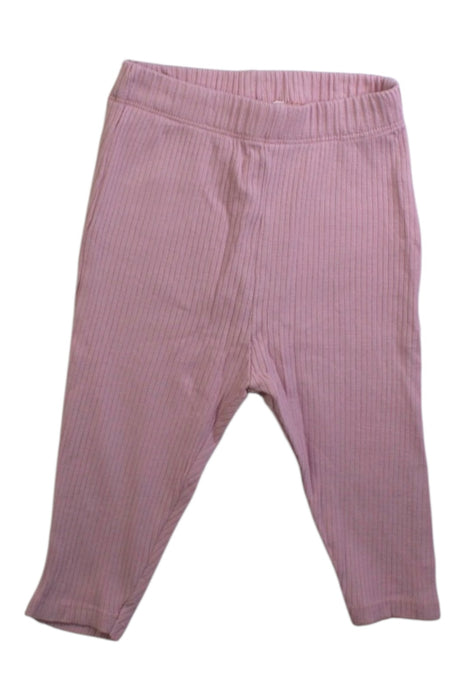 A Pink Leggings from purebaby in size 3-6M for girl. (Front View)
