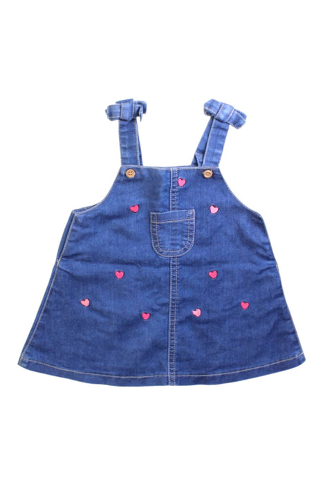 Mayoral Heart Embroidered Denim Dress 4-6M