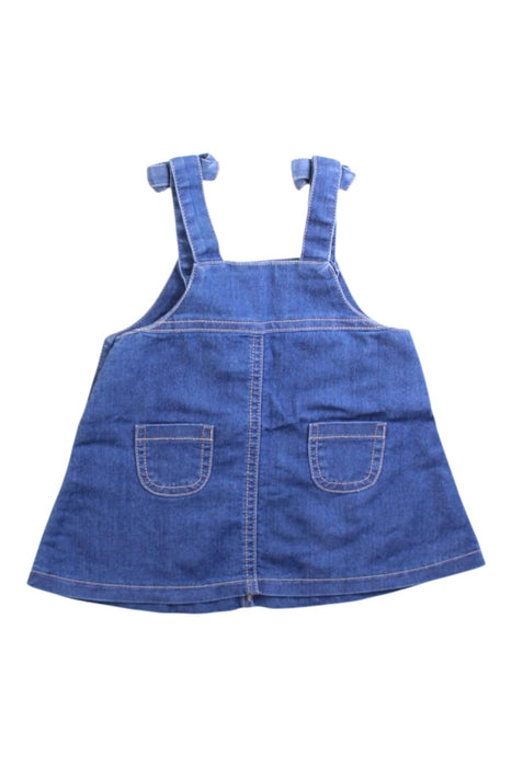 A Blue Overall Dresses from Mayoral in size 3-6M for girl. (Back View)