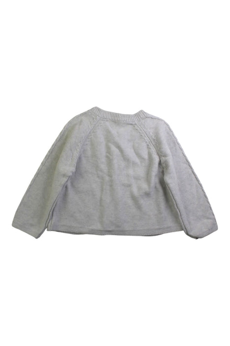 A Grey Cardigans from purebaby in size 12-18M for neutral. (Back View)