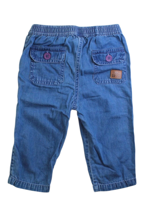 A Blue Jeans from Bonton in size 6-12M for neutral. (Back View)