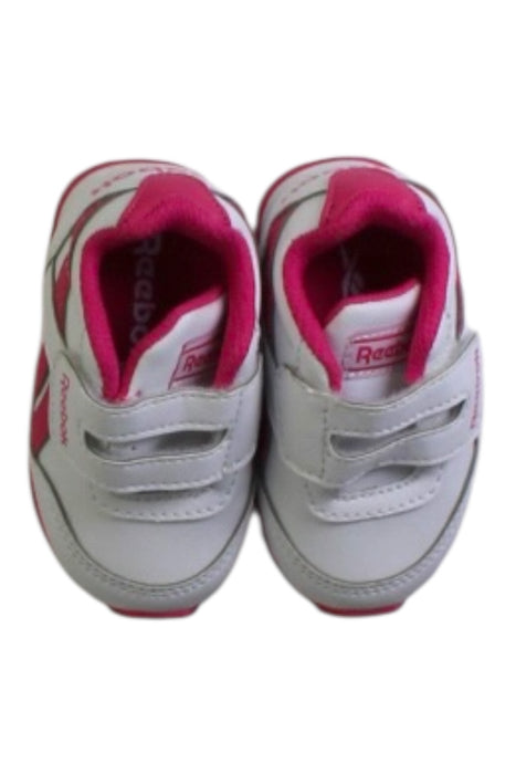 A White Sneakers from Reebok in size 3-6M for girl. (Back View)