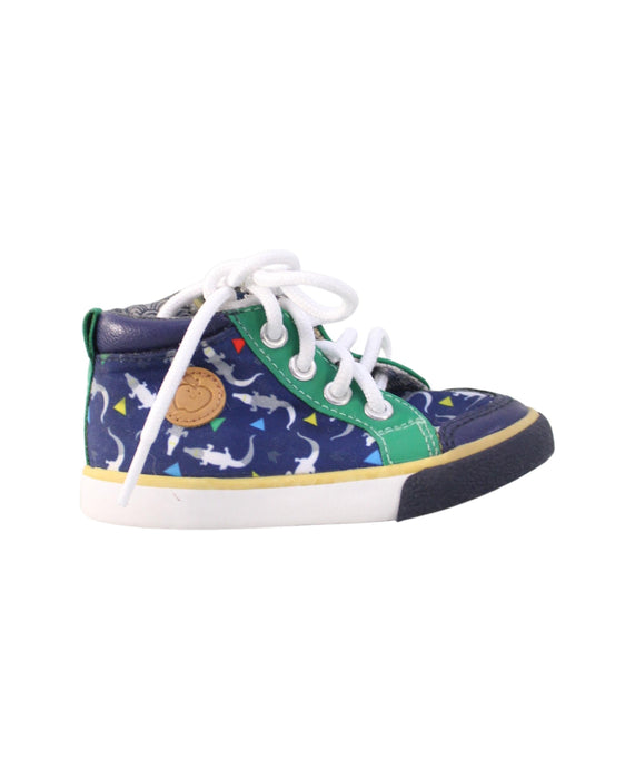 A Navy Sneakers from Shoo Pom in size 12-18M for boy. (Back View)