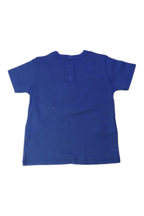A Blue Short Sleeve T Shirts from Petit Bateau in size 12-18M for boy. (Back View)