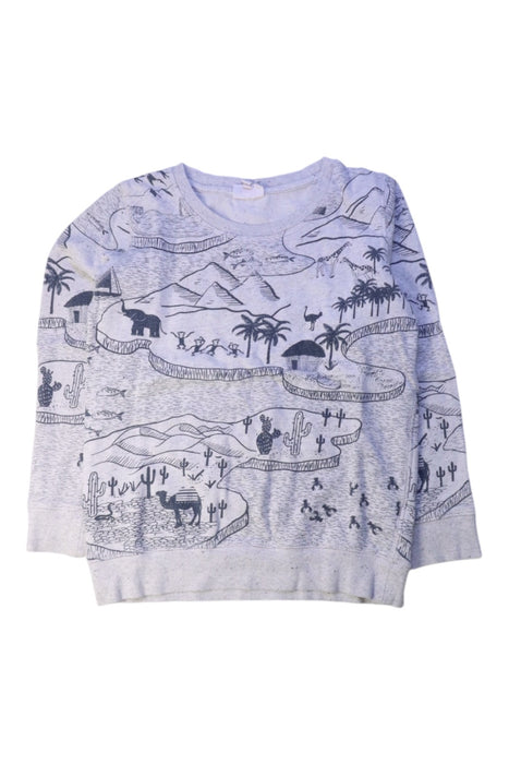 A Grey Crewneck Sweatshirts from Seed in size 7Y for boy. (Front View)
