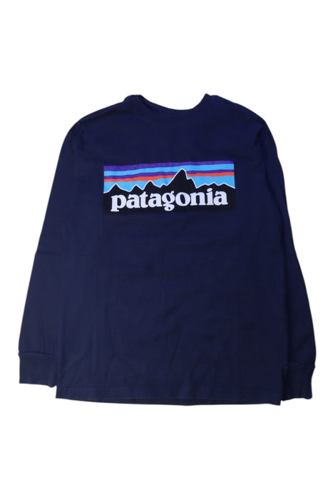A Navy Long Sleeve T Shirts from Patagonia in size 5T for boy. (Front View)