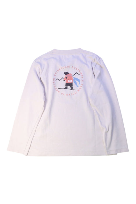 A White Long Sleeve T Shirts from Helly Hansen in size 7Y for boy. (Back View)