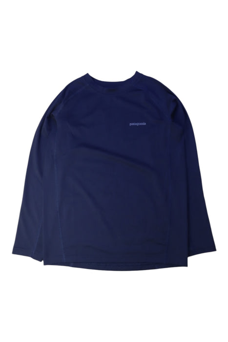 Navy Patagonia Long Sleeve Rash Guard 7Y-8Y — Retykle
