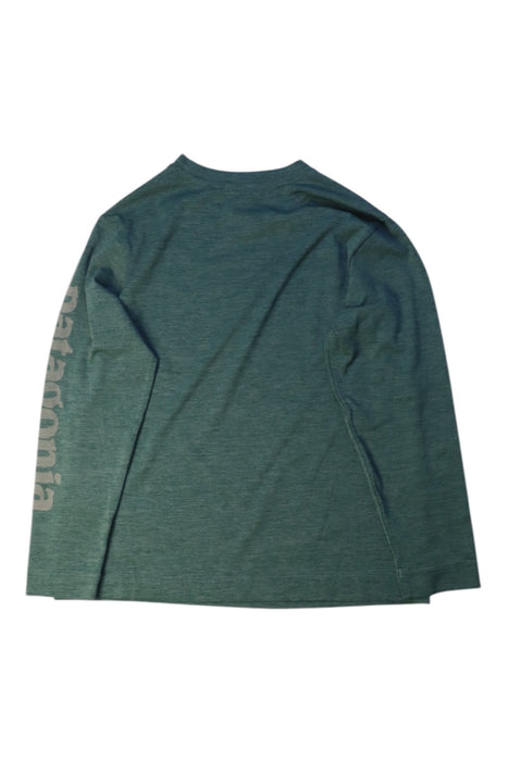 A Green Long Sleeve T Shirts from Patagonia in size 5T for boy. (Back View)