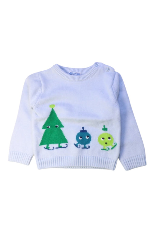A White Knit Sweaters from Jacadi in size 2T for boy. (Front View)