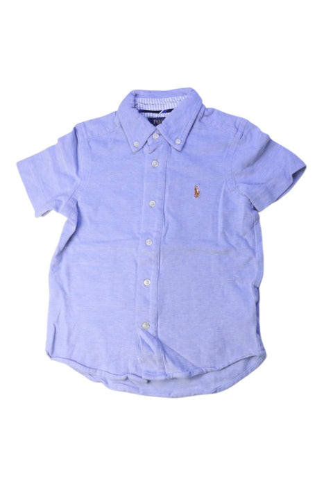 A Blue Short Sleeve Shirts from Polo Ralph Lauren in size 3T for boy. (Front View)