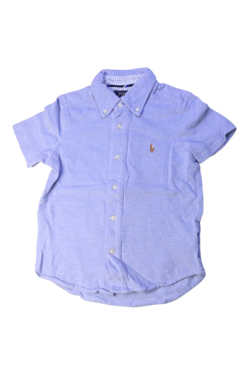 A Blue Short Sleeve Shirts from Polo Ralph Lauren in size 3T for boy. (Front View)